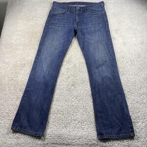 Levis 527 Jeans Mens 34x32 Blue Denim Bootcut Medium Wash Preppy Mid Rise